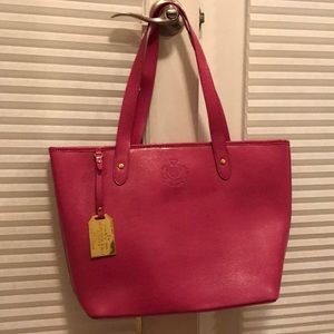 Pink Ralph Lauren Tote bag